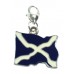 Scottish Flag / The Saltire / St Andrew's Cross / Scotland Flag Clip On Charm